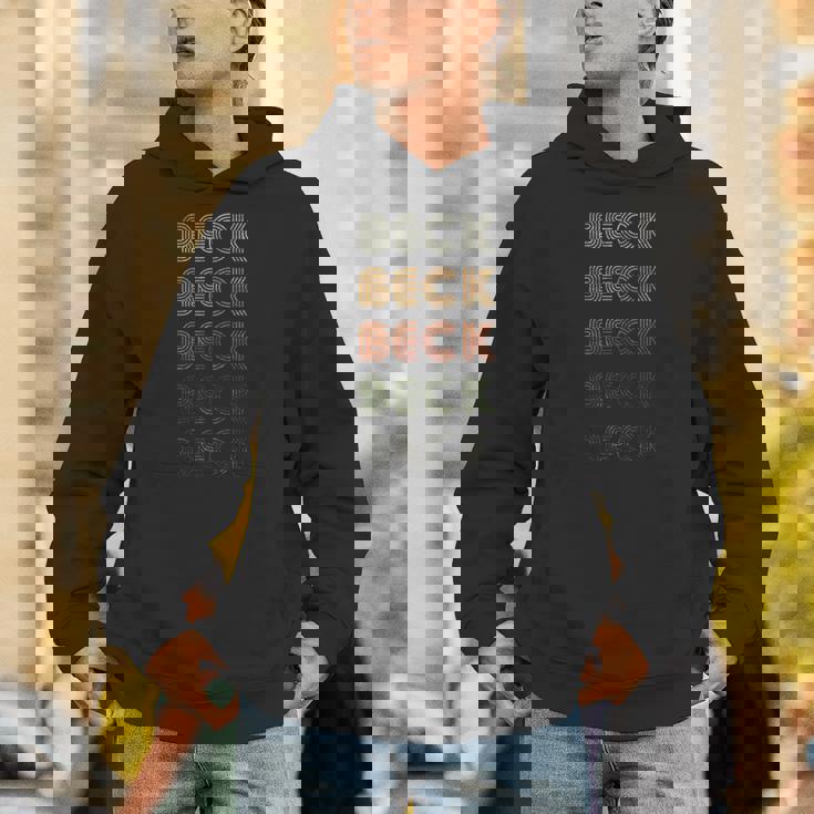 Love Heart Beck Grunge Vintage Style Black Beck Unisex Hoodie