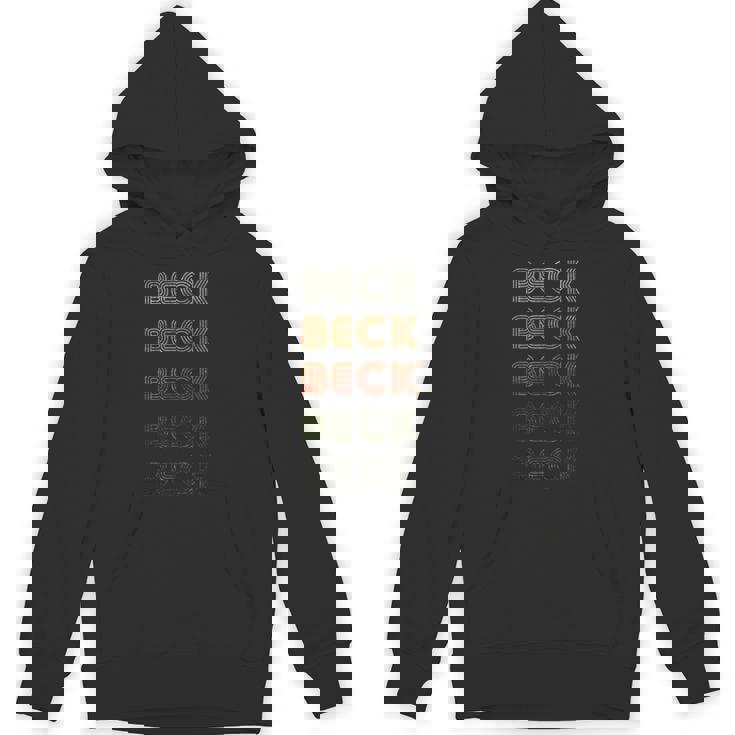 Love Heart Beck Grunge Vintage Style Black Beck Unisex Hoodie