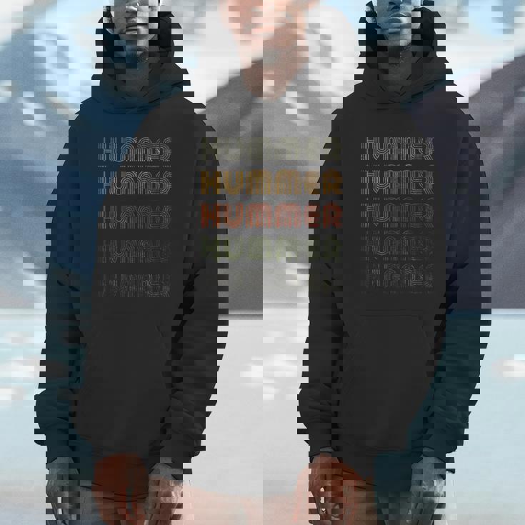 Love Heart Hummer Grunge Vintage Style Black Hummer Unisex Hoodie