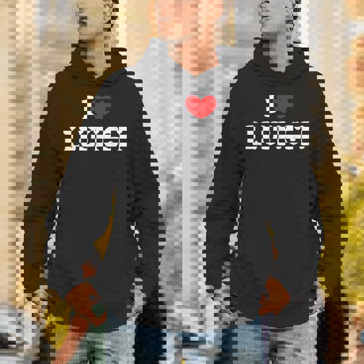 I Love Luigi I Heart Luigi Unisex Hoodie