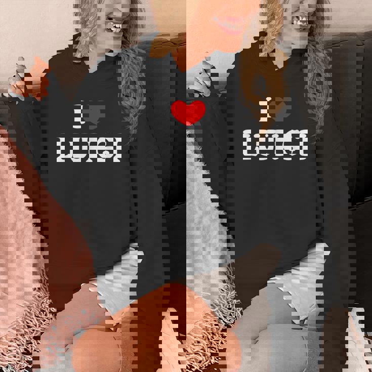 I Love Luigi I Heart Luigi Unisex Hoodie