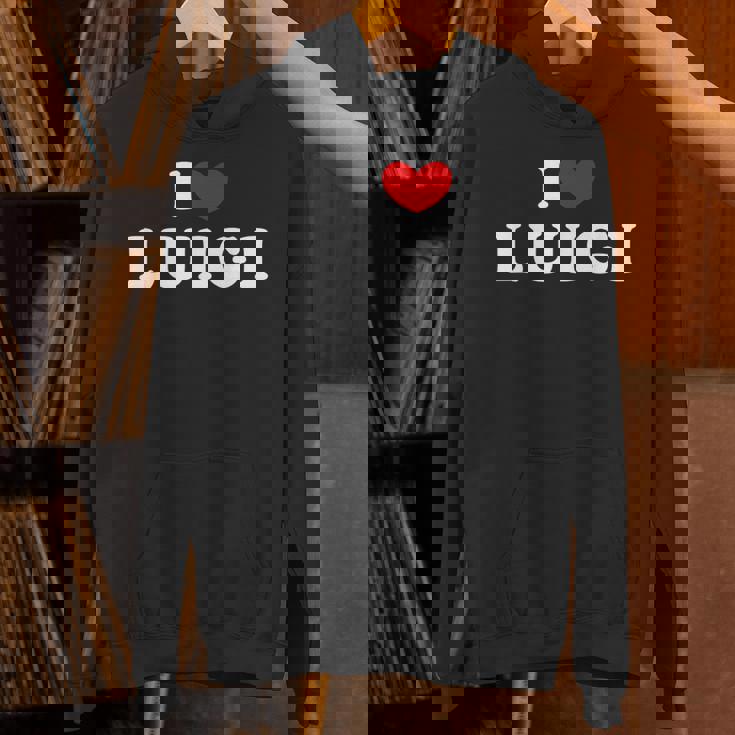I Love Luigi I Heart Luigi Unisex Hoodie