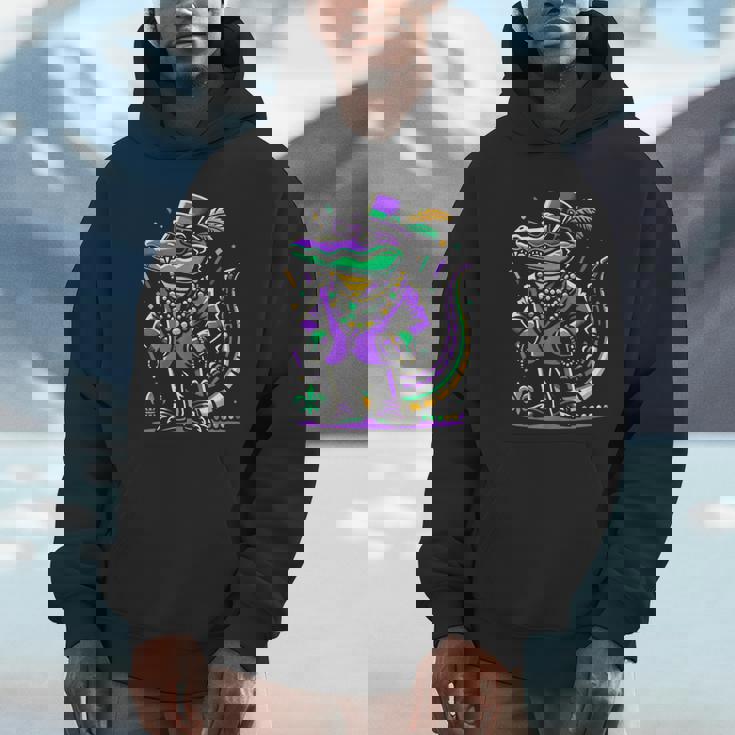 Mardi Gras Alligator Boys Mardi Gras Unisex Hoodie