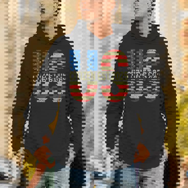 New Us Citizen Est 2025 American Immigrant Citizenship Unisex Hoodie