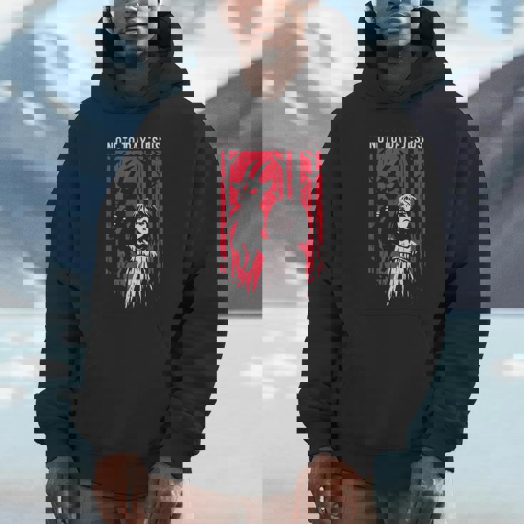 Not Today Jesus Satanic Goth Black Goat Demon 666 Alt Gothic Unisex Hoodie