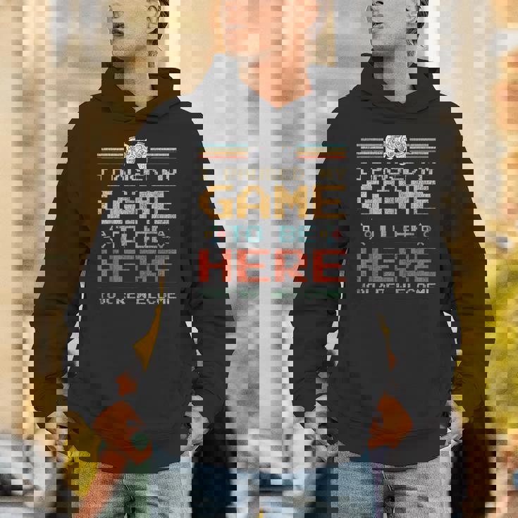 I Paused My Game To Be Here N Boy Video Gamer Unisex Hoodie