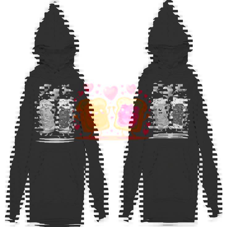Peanut Butter Dancing With Jelly Kawaii Love Valentines Day Unisex Hoodie
