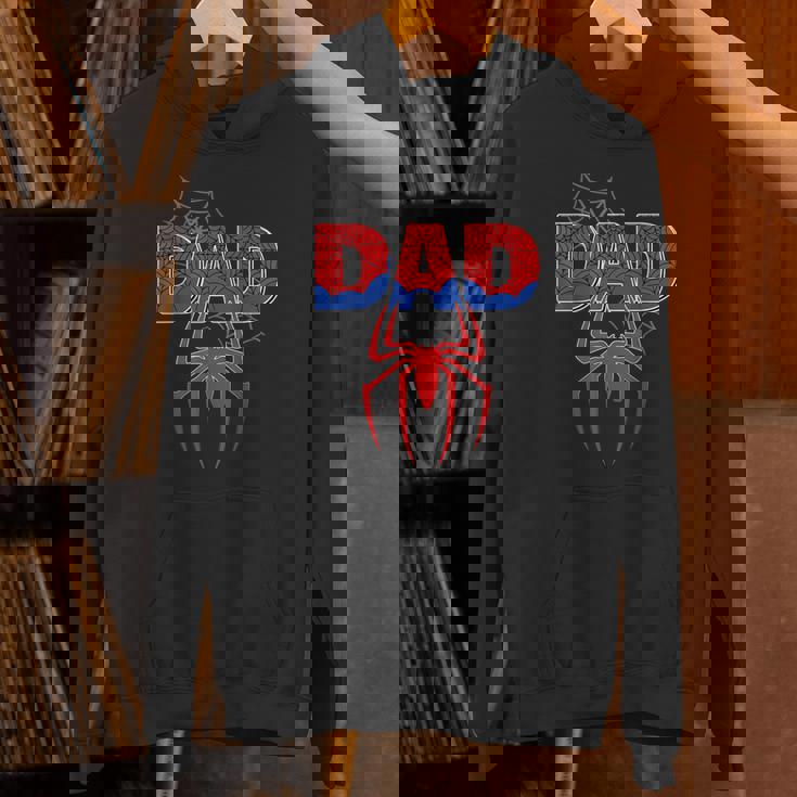 Spider Dad Family Birthday Boy Retro Father's Day Unisex Hoodie