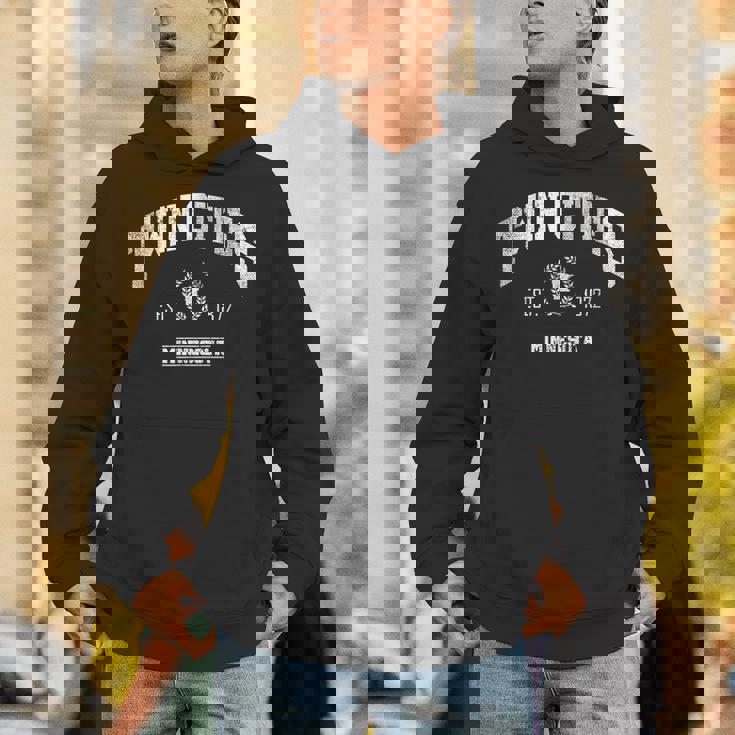 Twin Cities Mn Minnesota Vintage Throwback Unisex Hoodie