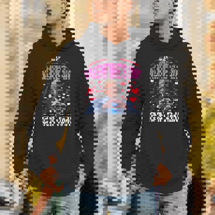 Make Valentine Day Great Again Trump Lovers 2025 Unisex Hoodie