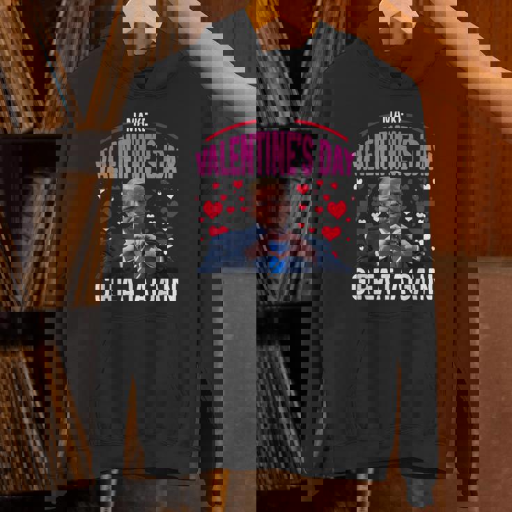 Make Valentine Day Great Again Trump Lovers 2025 Unisex Hoodie