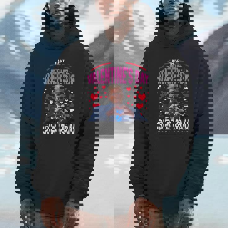 Make Valentine Day Great Again Trump Lovers 2025 Unisex Hoodie