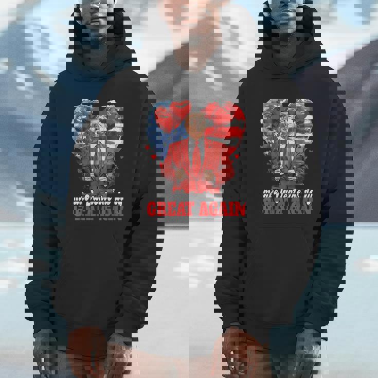 Make Valentine's Day Great Again Trump American Heart Unisex Hoodie
