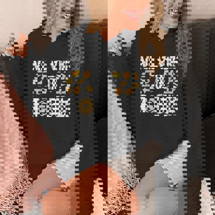 I Will Work For Robux Saying For The Blockchain And Token Unisex Hoodie