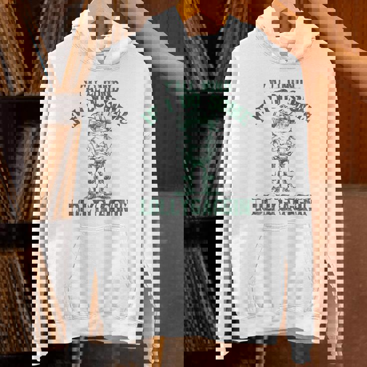 Y'all Mind If I Do Some Lollygagging Cowboy Frog Unisex Hoodie
