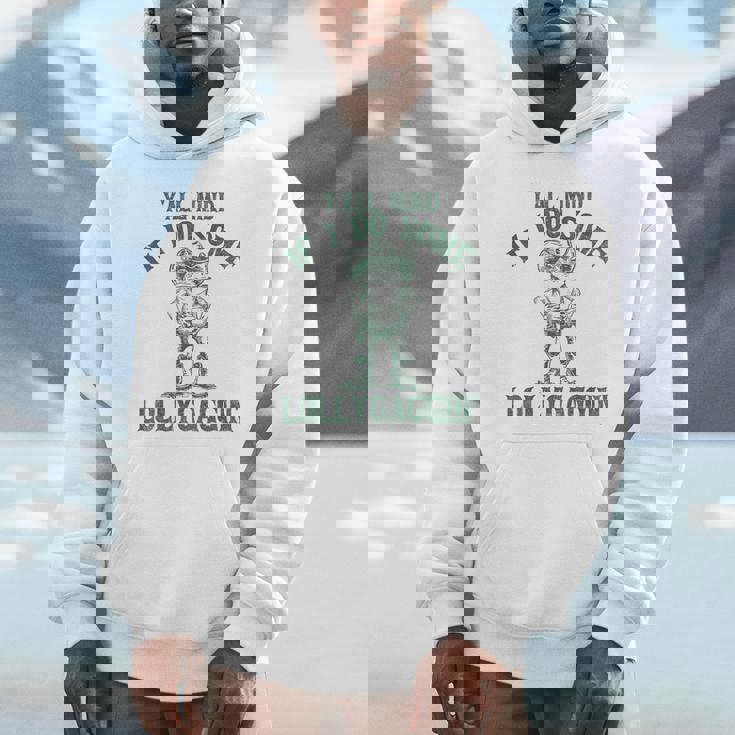 Y'all Mind If I Do Some Lollygagging Cowboy Frog Unisex Hoodie