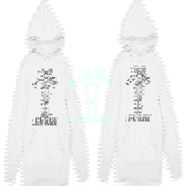 Y'all Mind If I Do Some Lollygagging Cowboy Frog Unisex Hoodie