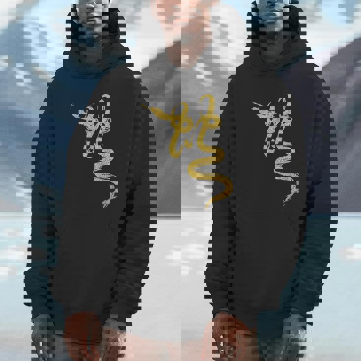 Year Of The Snake Gold Chinese Zodiac 2025 Unisex Hoodie