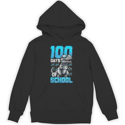 100 Days Of School Trex 100Th Day Of School Dino Dinosaur Unisex Hoodie