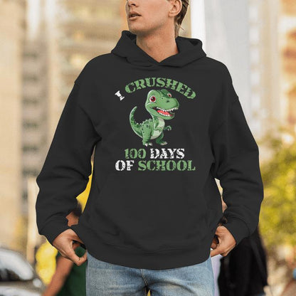 100 Days Of School Tyrannosaurus 100Th Day Of School Unisex Hoodie