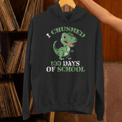100 Days Of School Tyrannosaurus 100Th Day Of School Unisex Hoodie