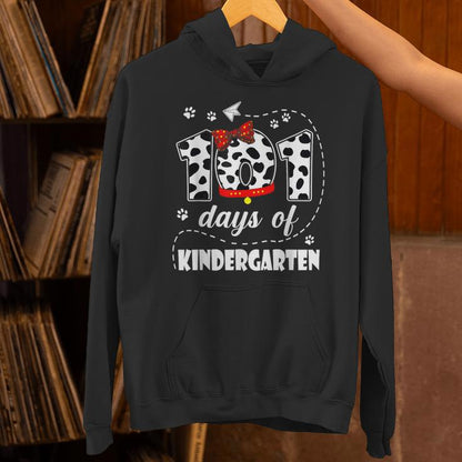 101 Days Kindergarten Dog 100 Days School 100Th Day Students Unisex Hoodie