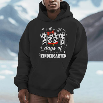 101 Days Kindergarten Dog 100 Days School 100Th Day Students Unisex Hoodie