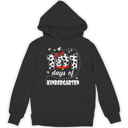 101 Days Kindergarten Dog 100 Days School 100Th Day Students Unisex Hoodie