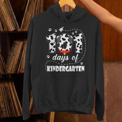 101 Days Kindergarten School 100 Days Dog 100Th Day Students Unisex Hoodie
