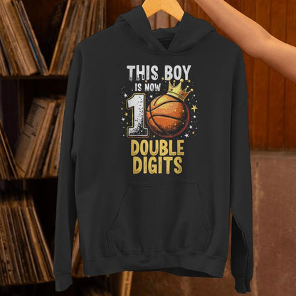10Th Birthday Boys This Boy Double Digits Ten Year Old Unisex Hoodie