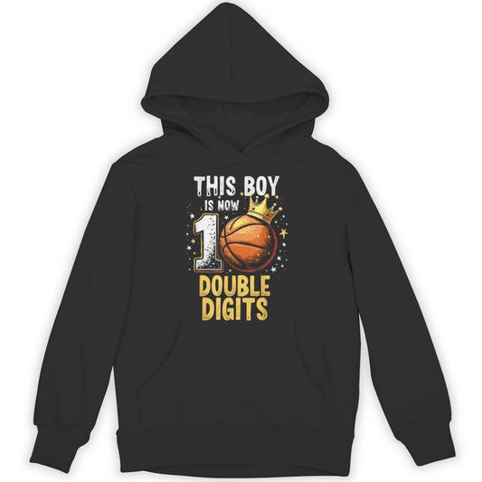 10Th Birthday Boys This Boy Double Digits Ten Year Old Unisex Hoodie