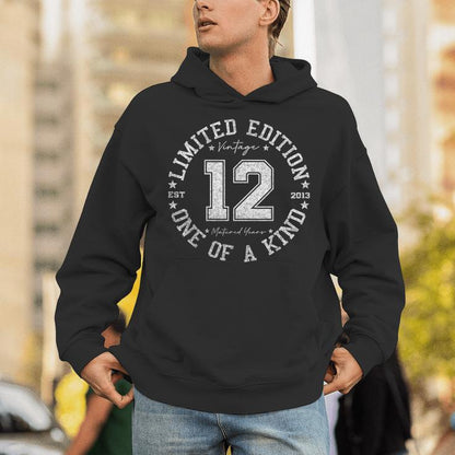 12 Year Old Vintage 2013 Limited Edition 12Th Birthday Unisex Hoodie