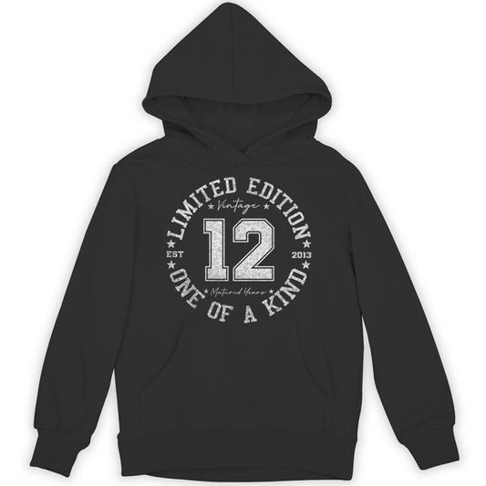12 Year Old Vintage 2013 Limited Edition 12Th Birthday Unisex Hoodie