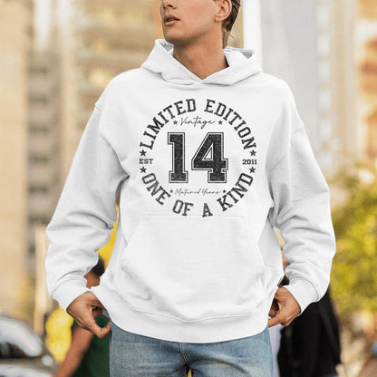 14 Year Old Vintage 2011 Limited Edition 14Th Birthday Unisex Hoodie
