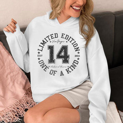 14 Year Old Vintage 2011 Limited Edition 14Th Birthday Unisex Hoodie