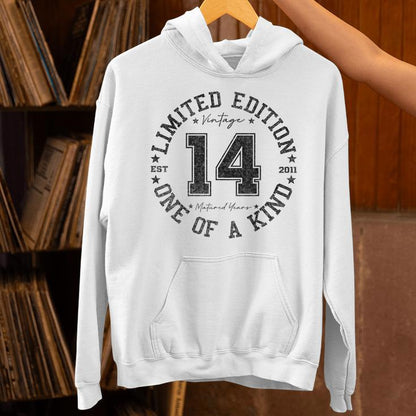14 Year Old Vintage 2011 Limited Edition 14Th Birthday Unisex Hoodie