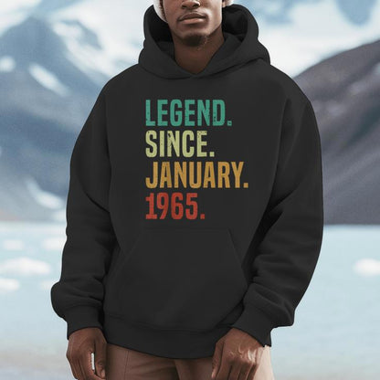 60 Years Old Legend Since January 1965 60Th Birthday Unisex Hoodie