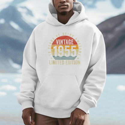 70 Years Old Vintage 1955 Born In 1955 70Th Birthday Unisex Hoodie