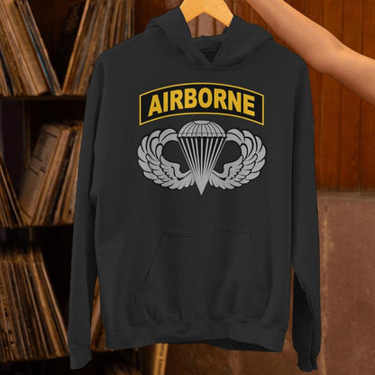 82Nd Airborne Tab Infantry Paratrooper Military Veteran Unisex Hoodie