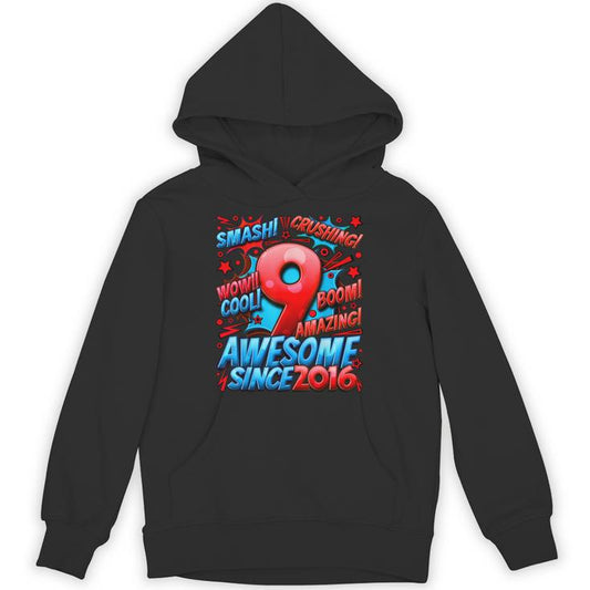 9 Year Old For Boys 9Th Birthday Boy 9 Year Old Boy Unisex Hoodie