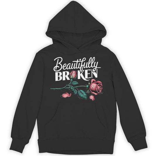 Beautifully Broken Rose Unisex Hoodie