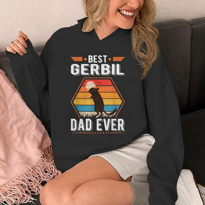 Best Gerbil Dad Ever Gerbil Father Racing Rat Unisex Hoodie