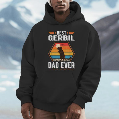 Best Gerbil Dad Ever Gerbil Father Racing Rat Unisex Hoodie