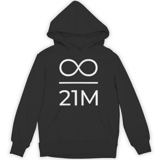 Bitcoin Infinity Divided By 21 Million Statement Plan B 21M Unisex Hoodie