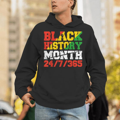 Black History Month 247365 Melanin Pride African American Unisex Hoodie