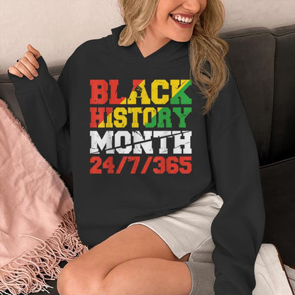 Black History Month 247365 Melanin Pride African American Unisex Hoodie