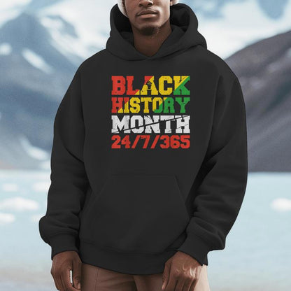 Black History Month 247365 Melanin Pride African American Unisex Hoodie