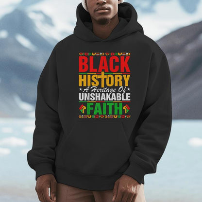 Black History Unshakeable Faith Junenth African American Unisex Hoodie