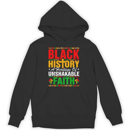 Black History Unshakeable Faith Junenth African American Unisex Hoodie