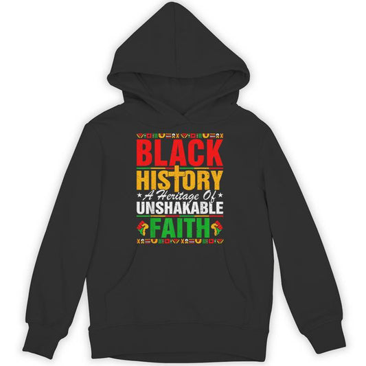 Black History Unshakeable Faith Junenth African American Unisex Hoodie